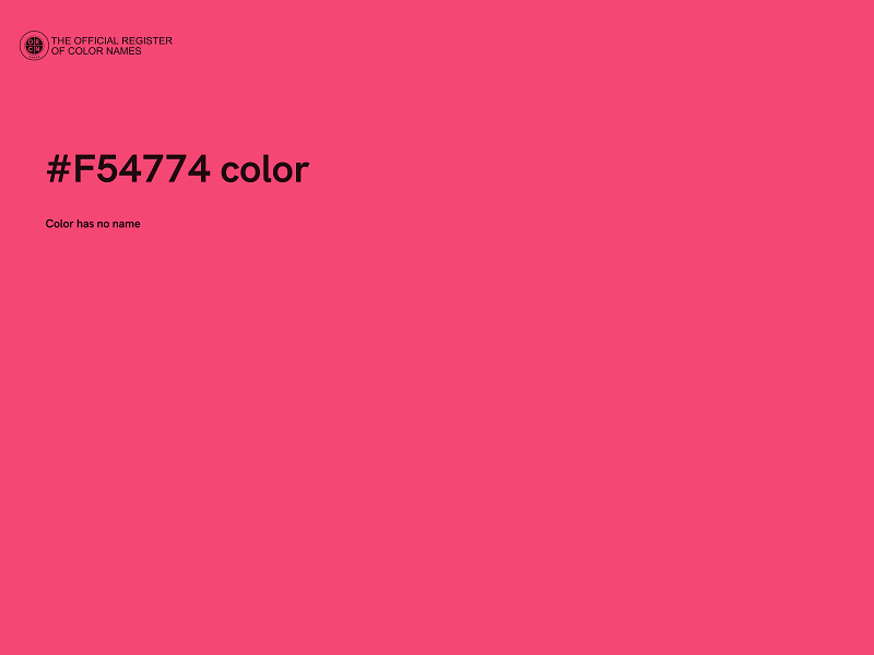 #F54774 color image