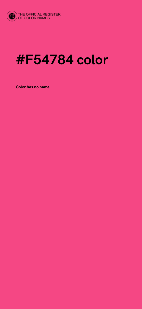 #F54784 color image