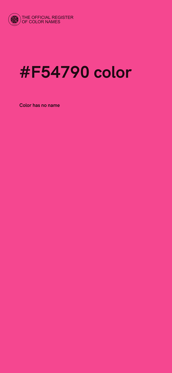 #F54790 color image