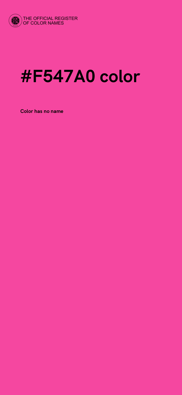 #F547A0 color image