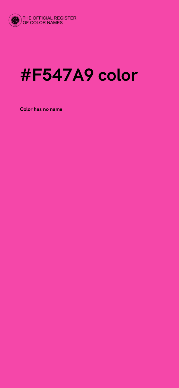 #F547A9 color image