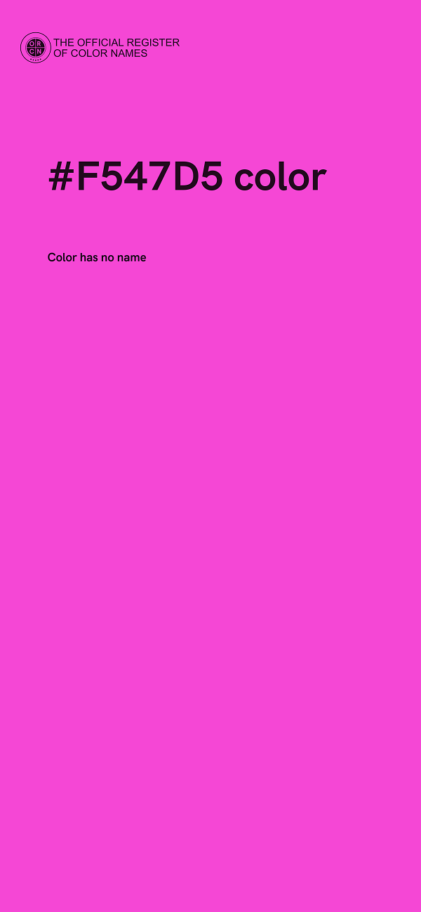 #F547D5 color image