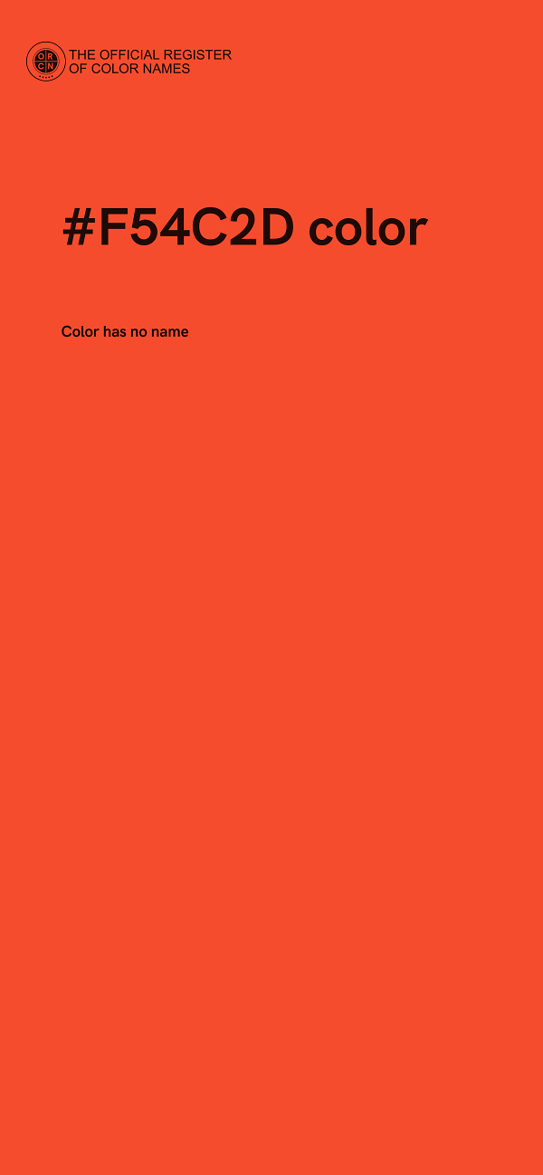 #F54C2D color image