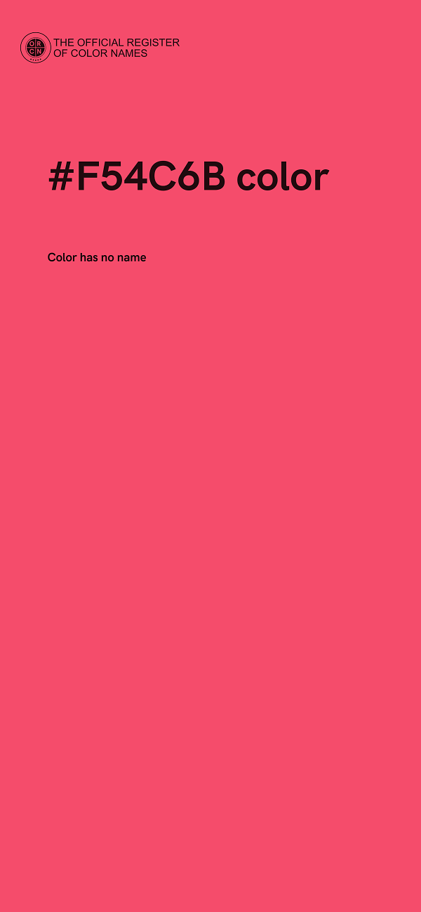 #F54C6B color image