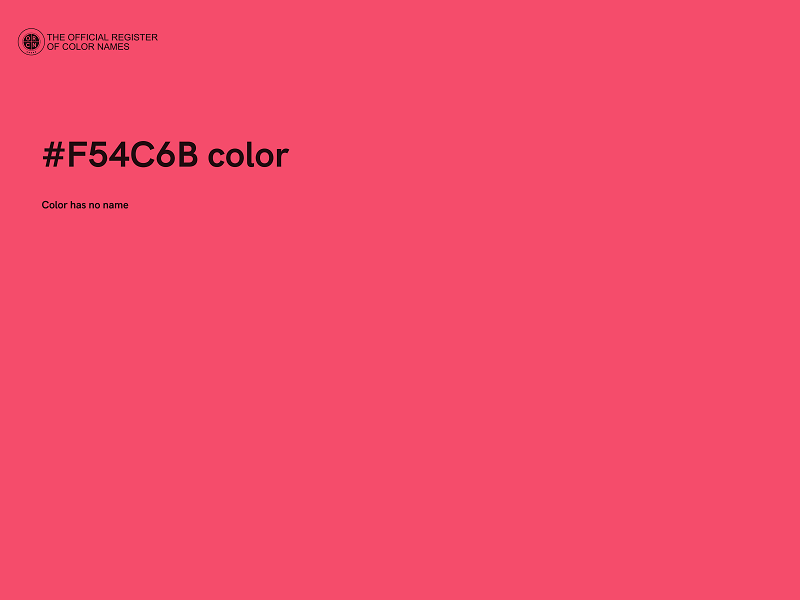 #F54C6B color image