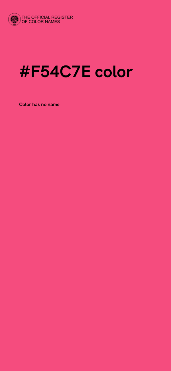 #F54C7E color image