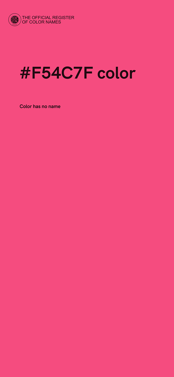 #F54C7F color image