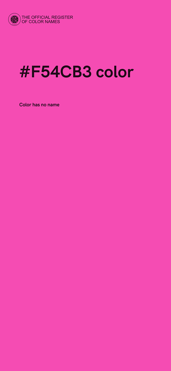 #F54CB3 color image