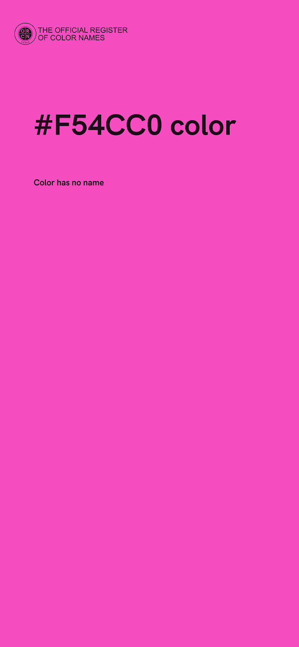 #F54CC0 color image