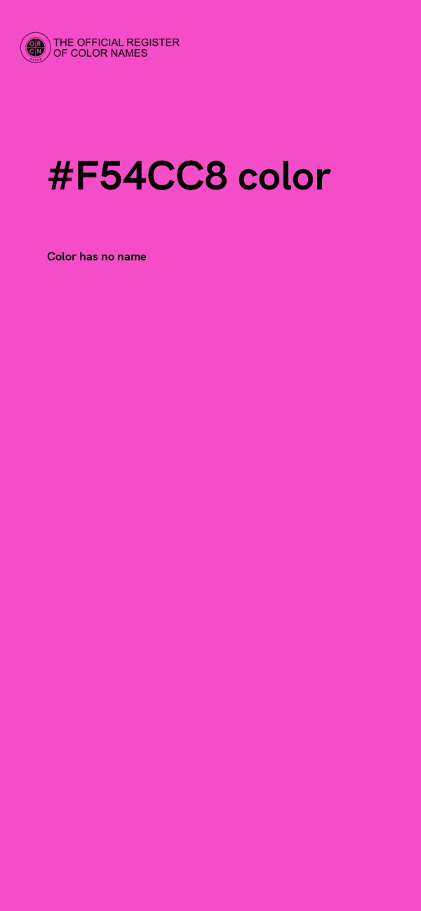 #F54CC8 color image