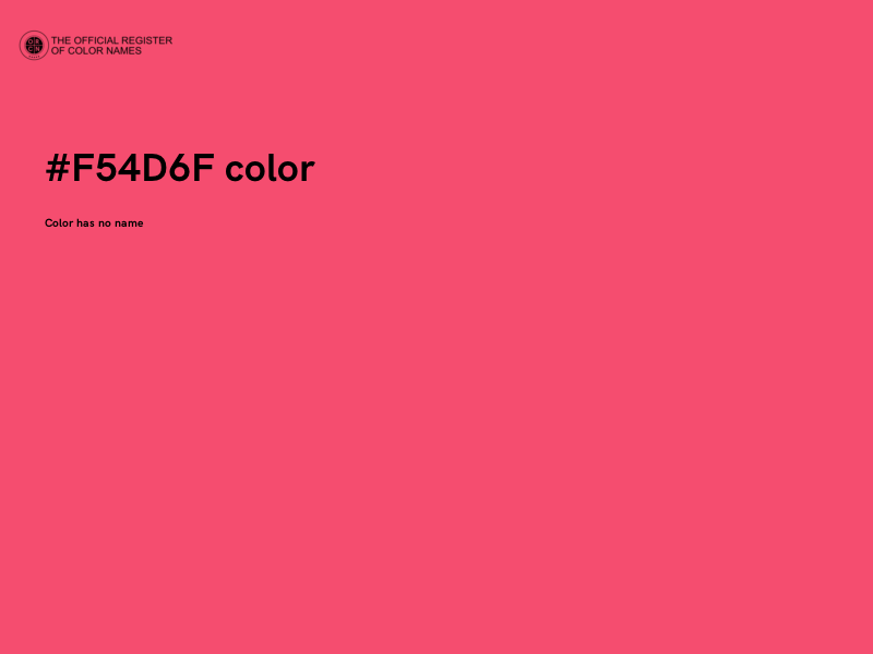 #F54D6F color image