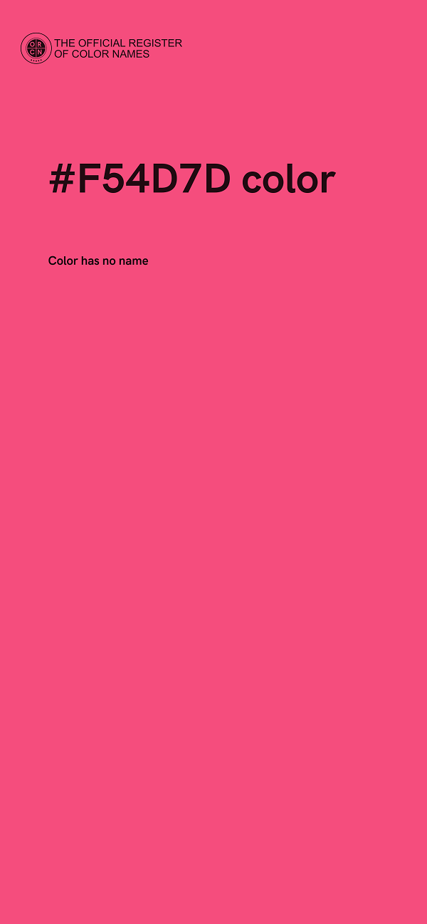 #F54D7D color image