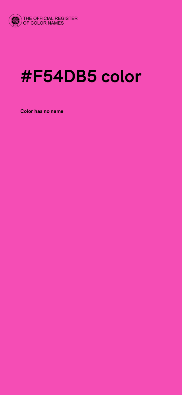 #F54DB5 color image