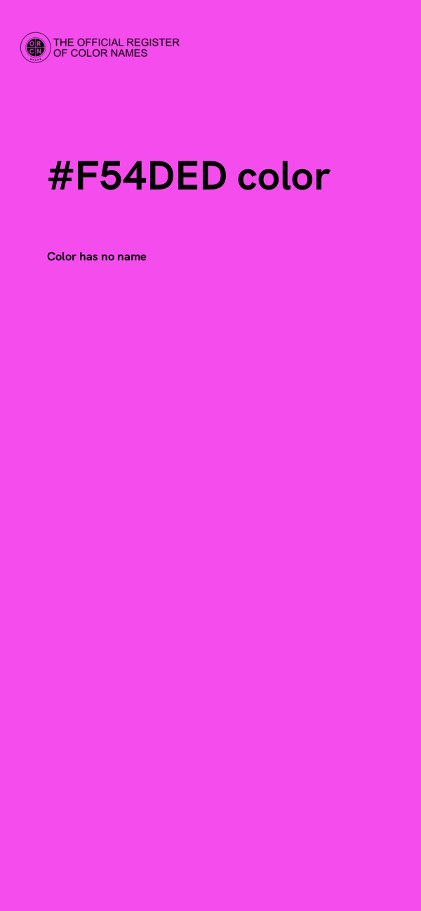 #F54DED color image