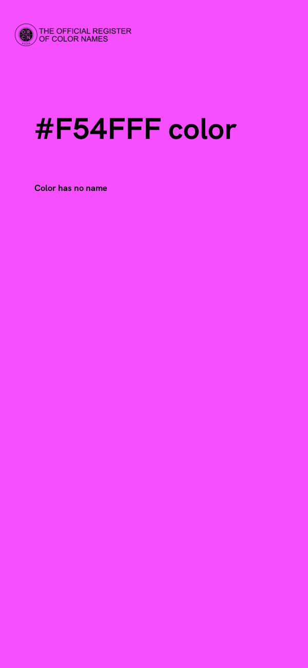 #F54FFF color image