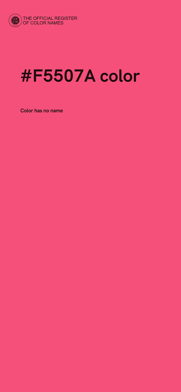 #F5507A color image