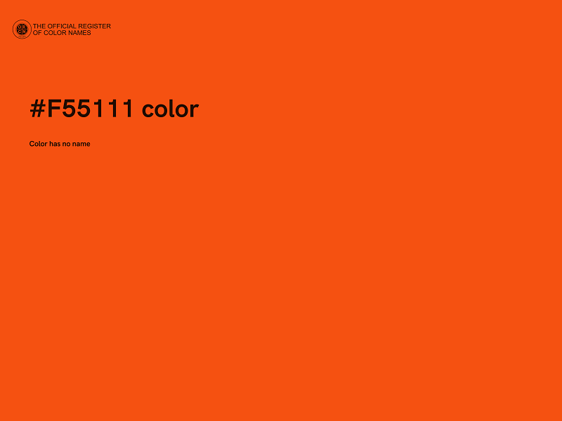 #F55111 color image