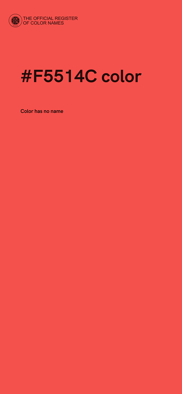 #F5514C color image