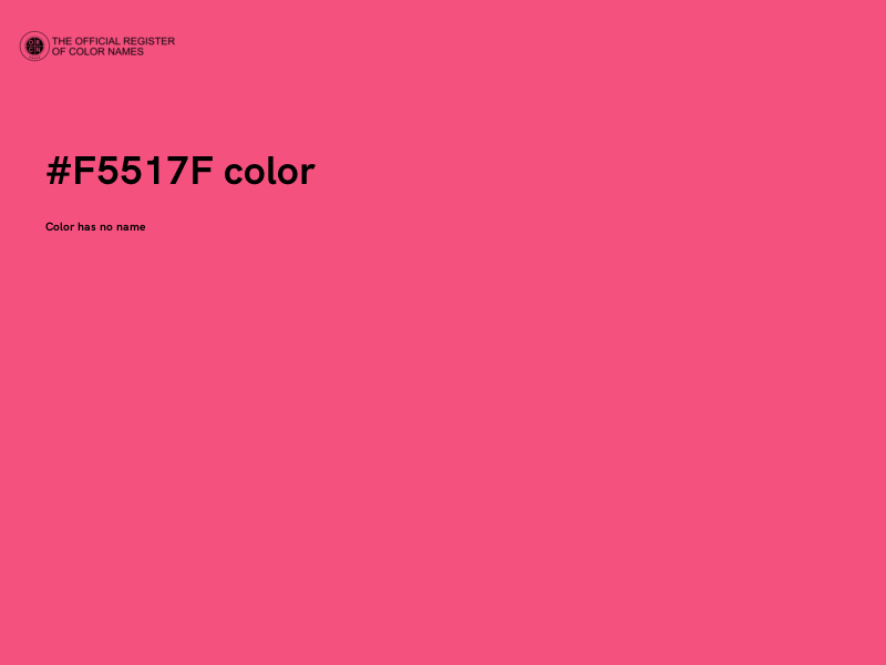 #F5517F color image