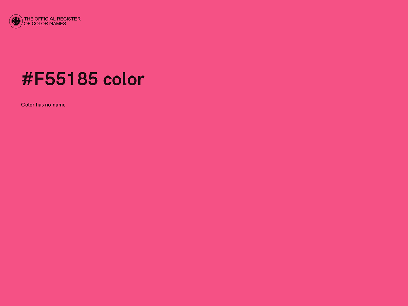 #F55185 color image