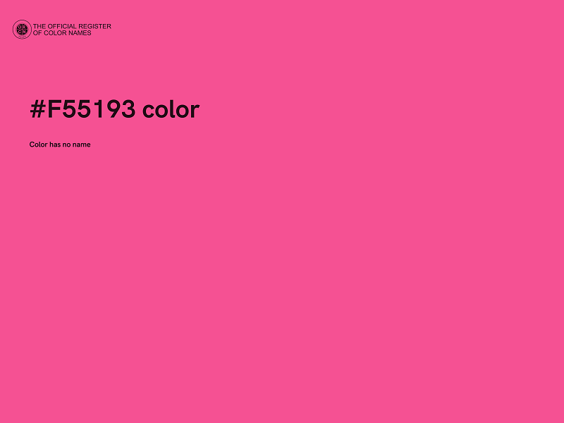 #F55193 color image