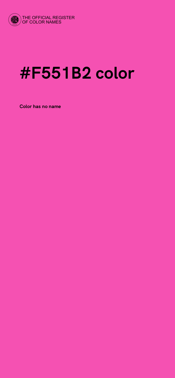 #F551B2 color image