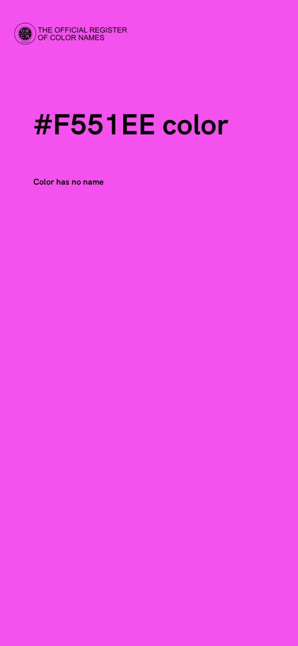 #F551EE color image