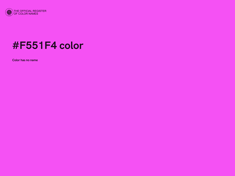 #F551F4 color image