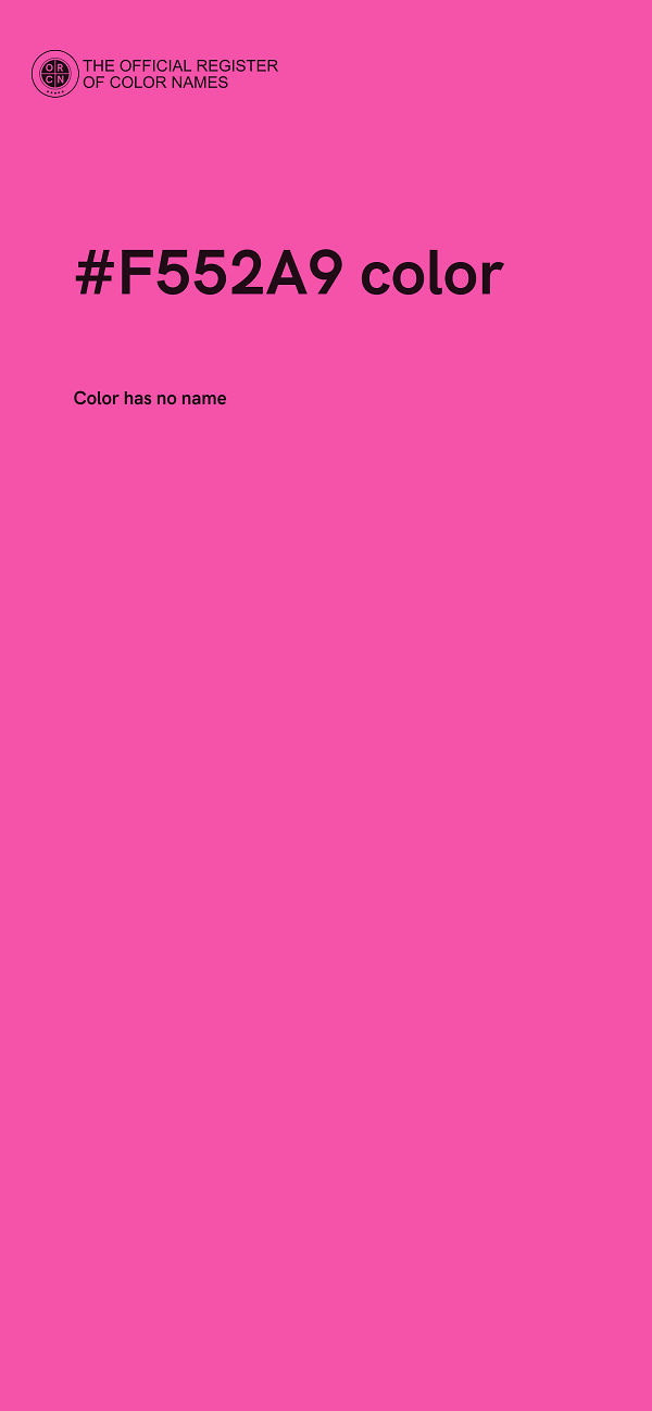 #F552A9 color image