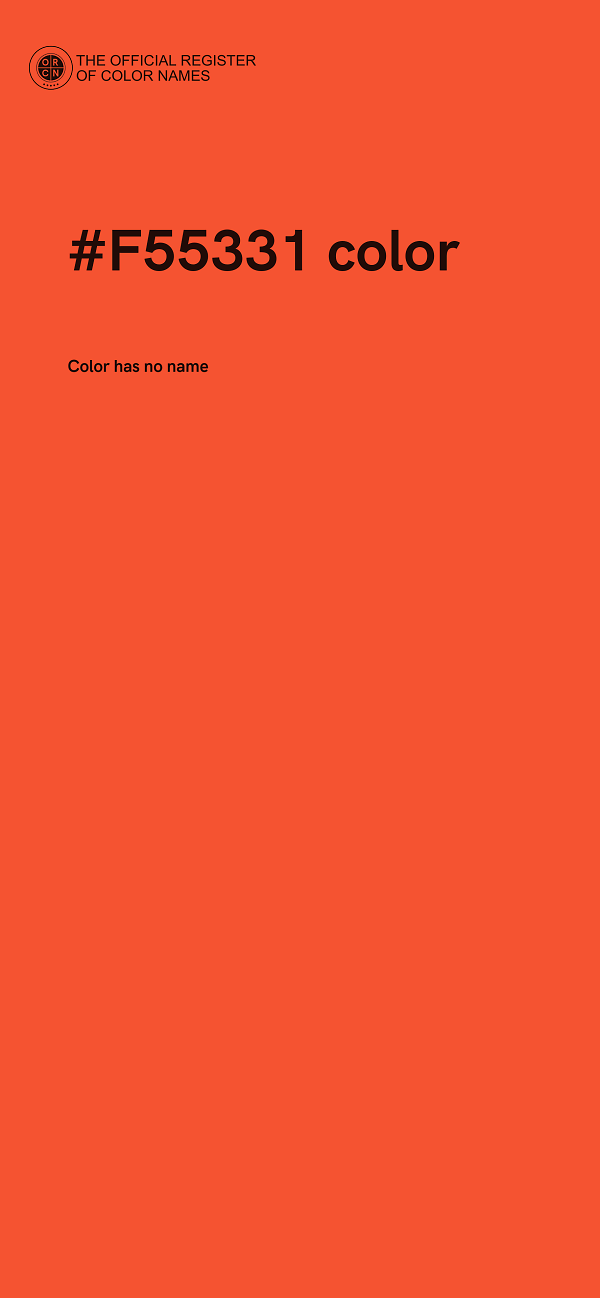 #F55331 color image