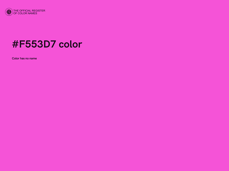 #F553D7 color image