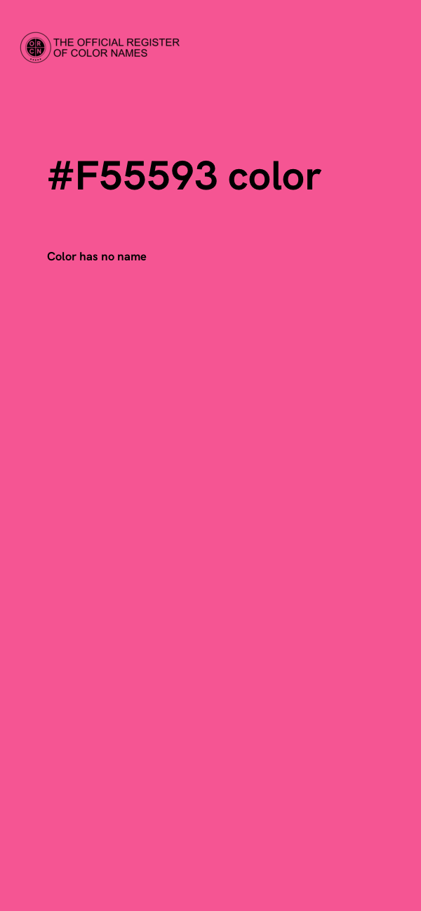 #F55593 color image