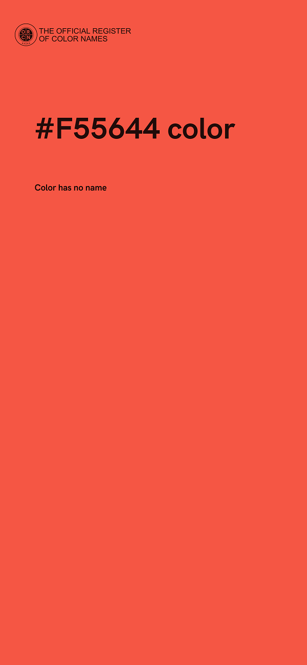 #F55644 color image