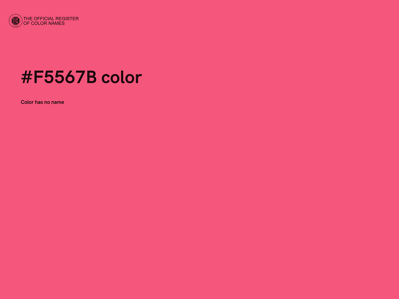 #F5567B color image
