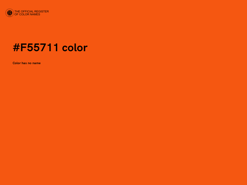 #F55711 color image