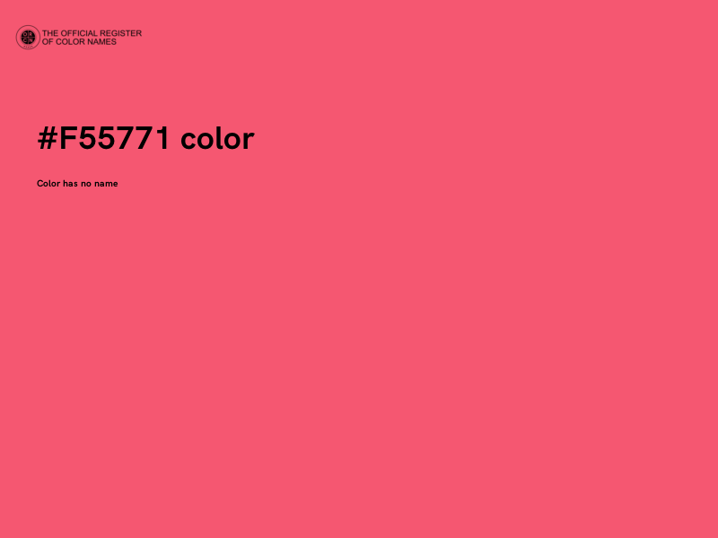 #F55771 color image