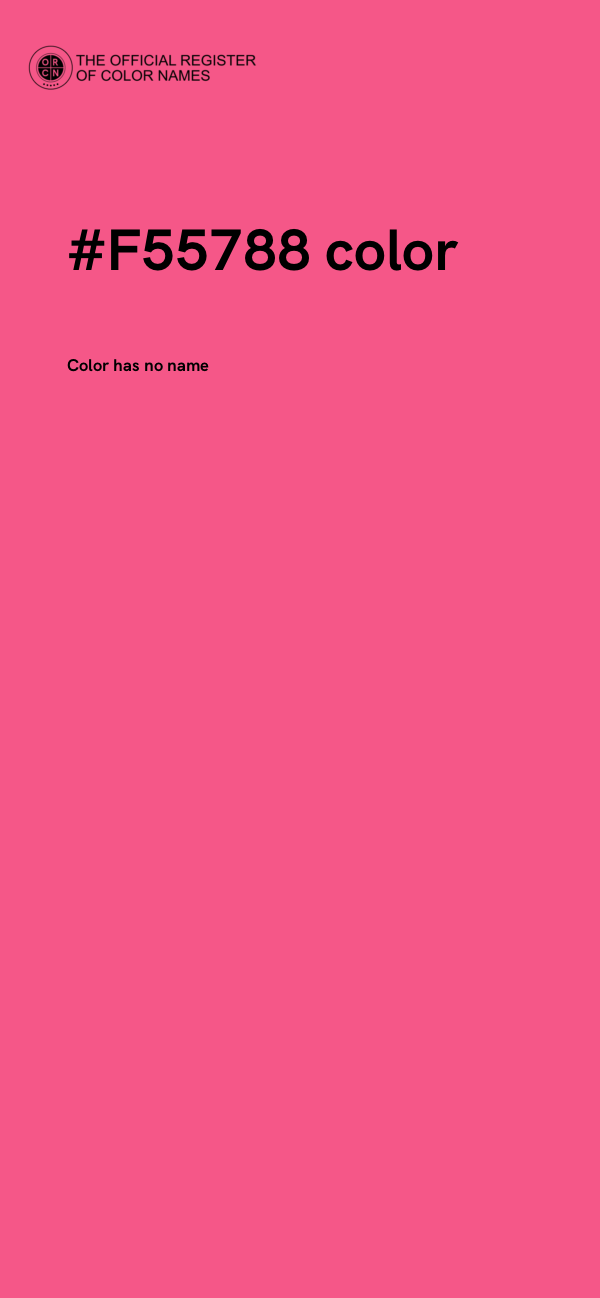 #F55788 color image
