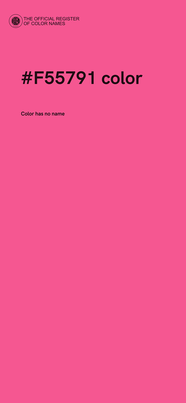 #F55791 color image