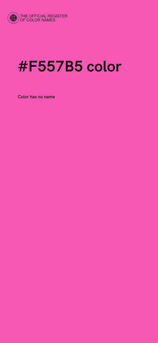 #F557B5 color image