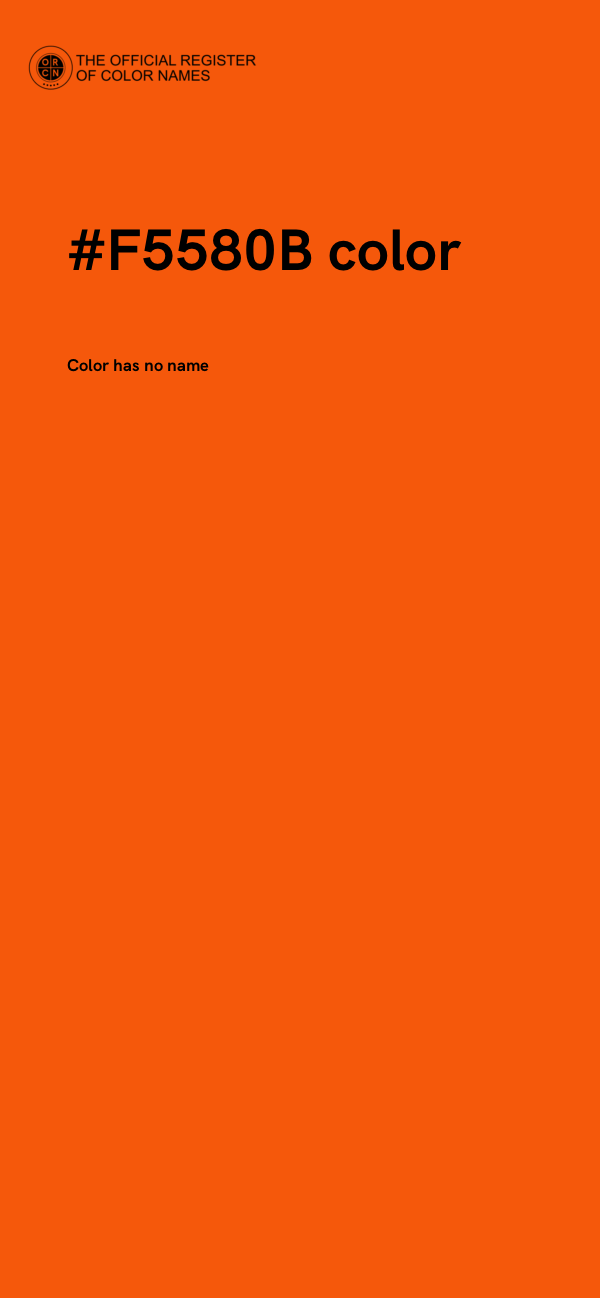 #F5580B color image