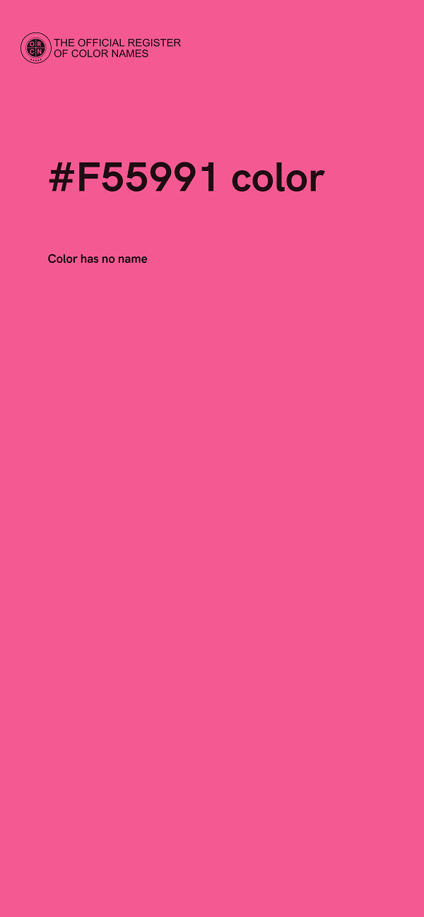 #F55991 color image