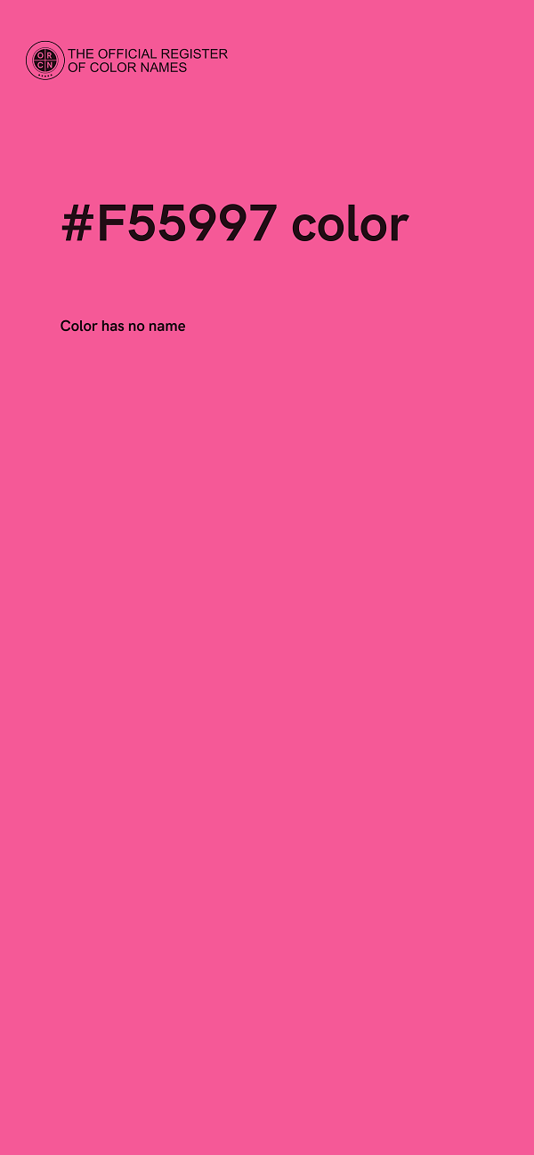 #F55997 color image