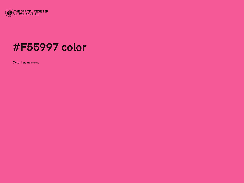 #F55997 color image
