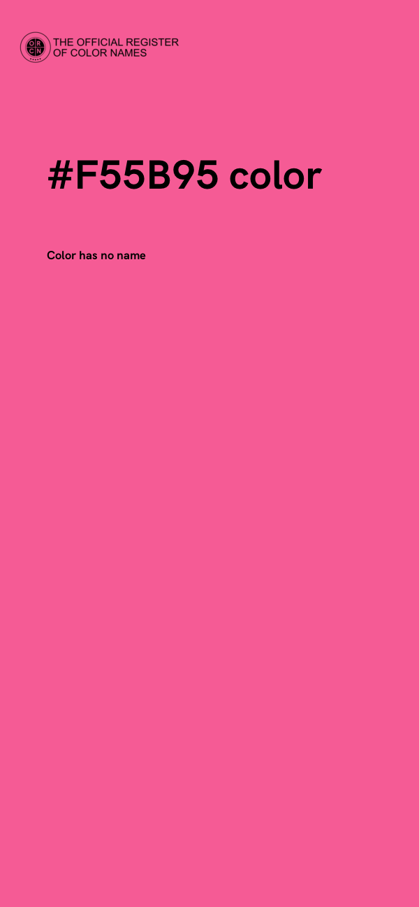 #F55B95 color image