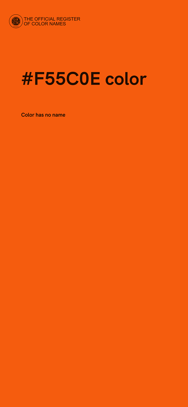 #F55C0E color image