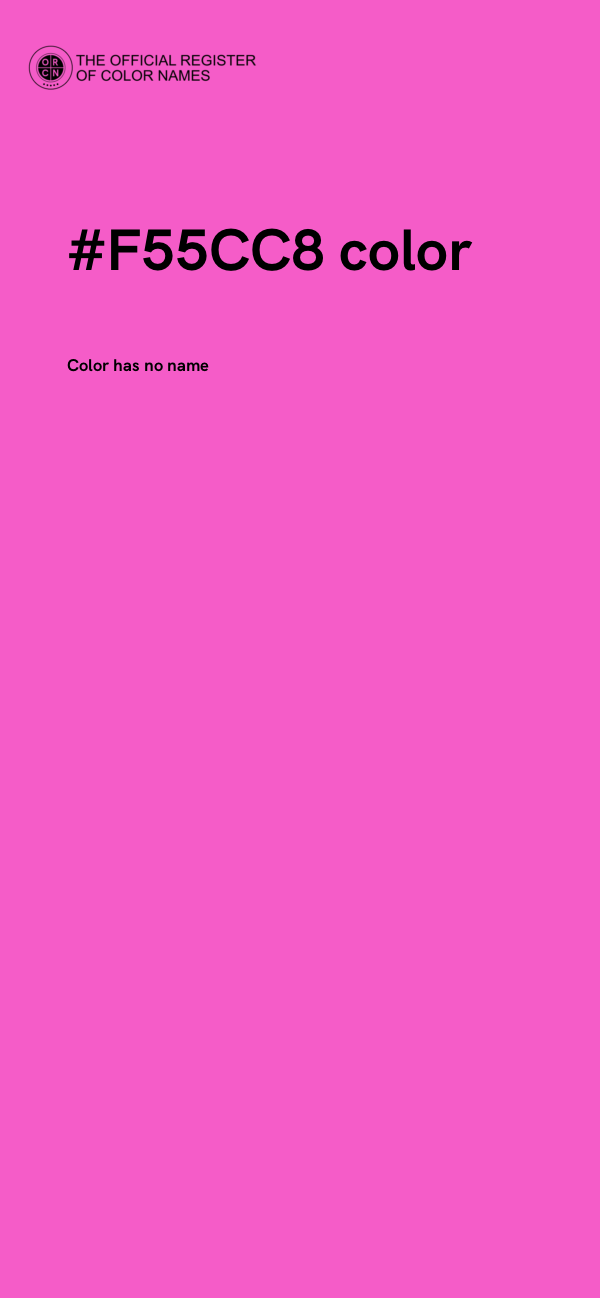 #F55CC8 color image