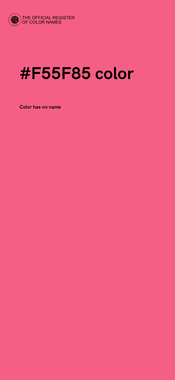 #F55F85 color image