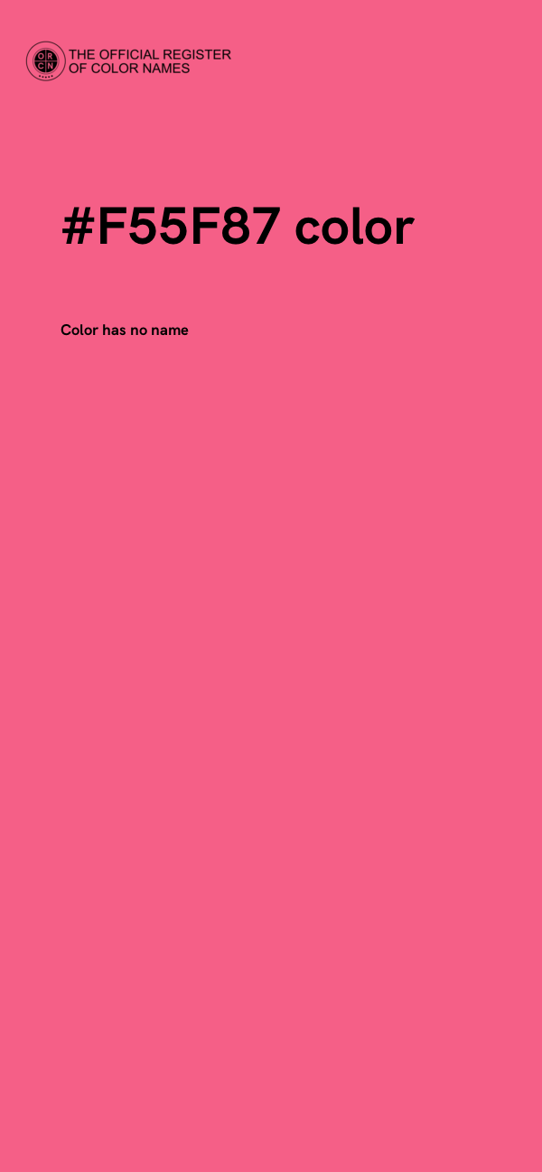 #F55F87 color image
