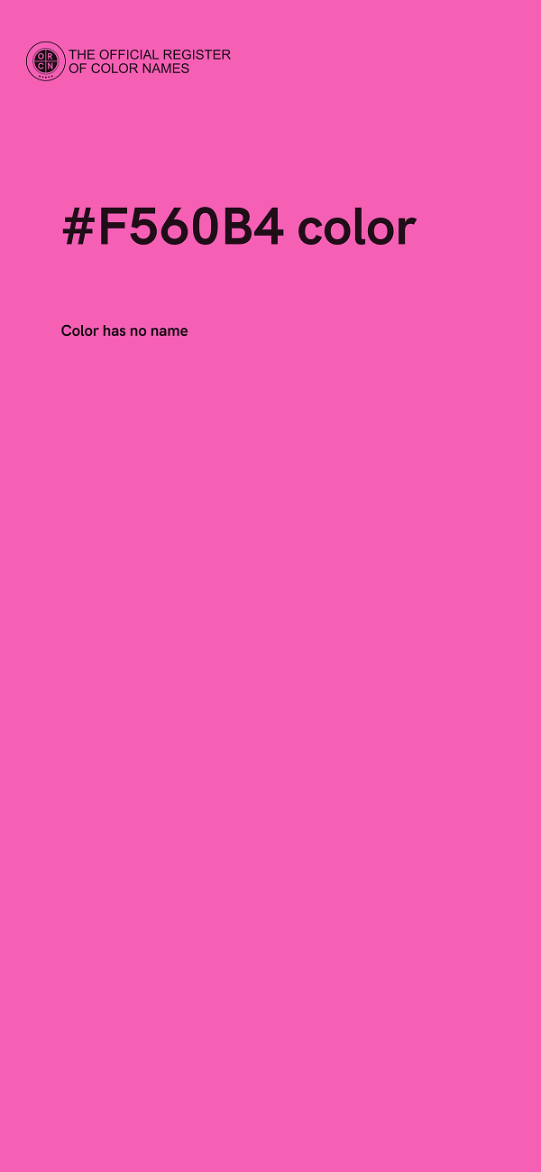 #F560B4 color image