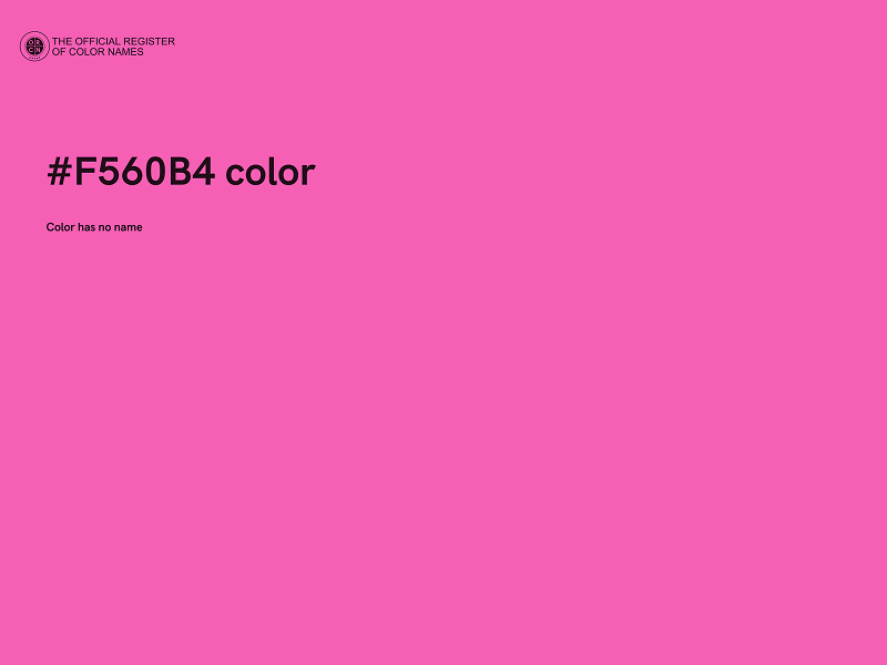 #F560B4 color image
